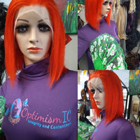 Imperial Summer Red Sorbet 13x6 Human Hair Bob Wigs $99 OptimismIC Wigs and Gifts - OptimismIC Wigs and Gifts