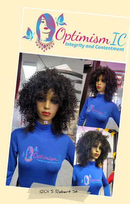 Jasmine $69 Curly Afro Wigs Optimismic Wigs and Gifts St Paul Minnesota - OptimismIC Wigs and Gifts