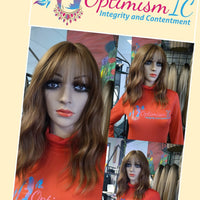 Joanne Chocolate Synthetic body wave wigs 16inch $69 OptimismIC Wigs and Gifts - OptimismIC Wigs and Gifts