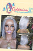 Judith $140 Gray HD Human Hair Lace Front Wigs 12inches Optimismic Wigs and Gifts - OptimismIC Wigs and Gifts
