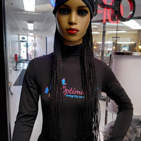 Kiana black Braided Caps Synthetic 32 inch Wigs $59 - OptimismIC Wigs and Gifts