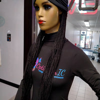 Kiana black Braided Caps Synthetic 32 inch Wigs $59 - OptimismIC Wigs and Gifts