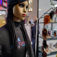 Kiana black Braided Caps Synthetic 32 inch Wigs $59 - OptimismIC Wigs and Gifts