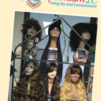 Wigs Lauren Wig Kinky Curly Glueless Black $69 at Optimismic Wigs and Gifts St Paul Minnesota - OptimismIC Wigs and Gifts