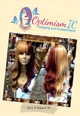 Lemon and Black Cherry Synthetic Wigs $25 OptimismIC Wigs and Gifts West St Paul MN - OptimismIC Wigs and Gifts