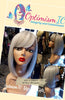 Lexy $59 Wigs Gray Synthetic Glueless OptimismIC Wigs and Gifts St Paul MN. Gray wigs under $60. Gifts under $60. 