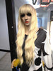 $69 loose wave long blonde synthetic wigs at optimismic wigs and gifts shop