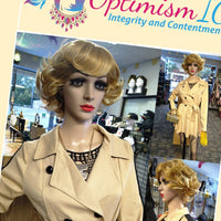 Lucille Blonde Synthetic Glueless bang Wigs $25 Optimismic Wigs and Gifts St Paul MN 55118 - OptimismIC Wigs and Gifts