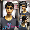 Melinda Wigs Black Pixie Cut synthetic Glueless $69 at OptimismIC Wigs and Gifts - OptimismIC Wigs and Gifts