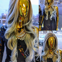 Misty Gray balayage HD 13x6 Lace Front Wig C part synthetic Body Wave wigs $79 Optimismic Wigs and Gifts St Paul Minnesota