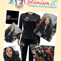 OptimismIC Integrity and Contentment 2pc Jogging Suit $35 Optimismic Wigs and Gifts St Paul MN - OptimismIC Wigs and Gifts