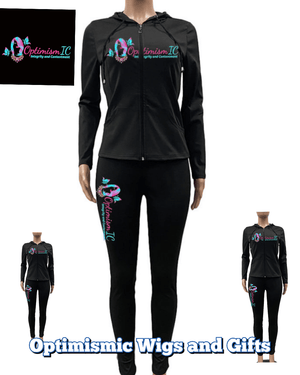 OptimismIC Integrity and Contentment 2pc Jogging Suit $35 Optimismic Wigs and Gifts St Paul MN - OptimismIC Wigs and Gifts