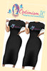 OptimismIC Integrity and Contentment Fitted Bodycon Dresses $25 at Optimismic Wigs and Gifts - OptimismIC Wigs and Gifts