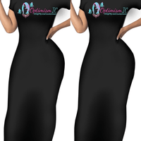 OptimismIC Integrity and Contentment Fitted Bodycon Dresses $25 at Optimismic Wigs and Gifts - OptimismIC Wigs and Gifts