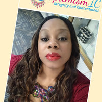 OptimismIC Integrity and Contentment Glamorous Tinted Lip Gloss $5 at OptimismIC Wigs and Gifts St Paul Minnesota. Tacandrya