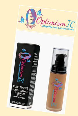 OptimismIC Integrity and Contentment Liquid Coverage Foundation $10 - OptimismIC Wigs and Gifts