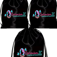 Wig bags OptimismIC Integrity and Contentment Satin Wig Bags $10 Optimismic Wigs and Gifts St Paul MN
