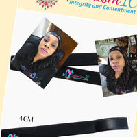 Wig band. OptimismIC Integrity and Contentment Wig Bands $10 Optimismic Wigs and Gifts - OptimismIC Wigs and Gifts