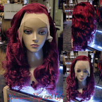 Opulence $195 100% Human Hair Lace Front Wigs HD Lace 22inch 99J Burgundy Body wave Optimismic Wigs and Gifts West St Paul MN 55118 - OptimismIC Wigs and Gifts