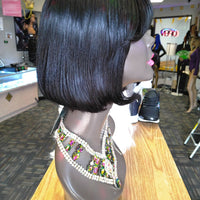 Pageboy black 12 inch glueless Human Hair bob wigs $99 Optimismic Wigs and Gifts St Paul Minnesota 55118