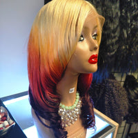 wigs Paradise Ombre Human Hair Lace front wigs $295 OptimismIC Wigs and Gifts St Paul Minnesota - OptimismIC Wigs and Gifts