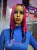 Passion Fruit $195 pink Human Hair Lace Front wigs Optimismic Wigs and Gifts. Pink Wigs under $200.