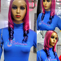wigs Passion Fruit $295 Human pink Hair Lace Front wigs Optimismic Wigs and Gifts - OptimismIC Wigs and Gifts