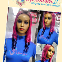 wigs Passion Fruit $295 pink Human Hair Lace Front wigs Optimismic Wigs and Gifts - OptimismIC Wigs and Gifts