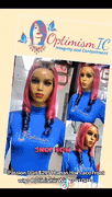wigs passionfruit custom pink human hair wigs 20-inch lace front wigs at minnesota wig stores optimismic wigs and gifts.