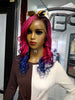 Passion Fruit pink $195 Human Hair Lace Front wigs Optimismic Wigs and Gifts Saint Paul MN. Custom pink high quality human hair wigs under $200. Gifts under $200.