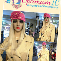 Pink Roses $17 Classic Elegance Headcovers Optimismic Wigs and Gifts St Paul Minnesota 55118 - OptimismIC Wigs and Gifts