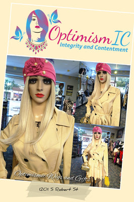Pink Roses $17 Classic Elegance Headcovers Optimismic Wigs and Gifts St Paul Minnesota 55118 - OptimismIC Wigs and Gifts