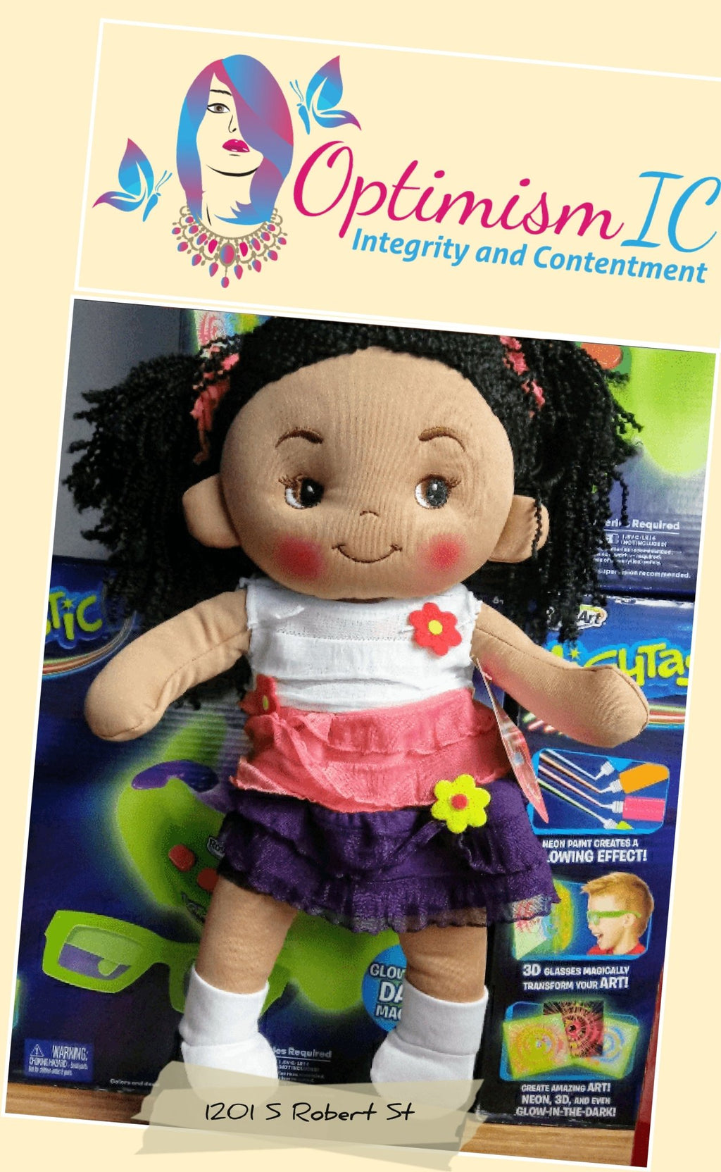 Plush Doll $17 Optimismic Wigs and Gifts Shop West St Paul MN - OptimismIC Wigs and Gifts