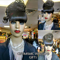 Buy $10 Ponytail wraps and bangs at optimismic wigs and gifts. Curly Ponytail Clip in Synthetic Hairpiece $10 Optimismic Wigs and Gifts St Paul