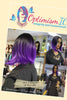 Purple and Black Synthetic $25 Cheap Cosplay Fashion wig Optimismic Wigs and Gifts St Paul MN. Wigs under $30. Gifts under $30