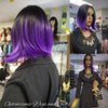 Purple and Black Synthetic Cheap Cosplay wig $25 Optimismic Wigs and Gifts St Paul minnesota 