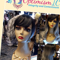 Raven Synthetic Gray Ombre Glueless Body wave Wigs $59 OptimismIC Wigs and Gifts Shop West St Paul MN - OptimismIC Wigs and Gifts