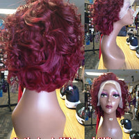 Ruby Burgundy 13x6 HD Lace 99J Human Hair Bob Wig $99 OptimismIC Wigs and Gifts - OptimismIC Wigs and Gifts