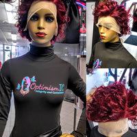 Ruby Burgundy 13x6 HD Lace 99J Human Hair Bob Wig $99 OptimismIC Wigs and Gifts - OptimismIC Wigs and Gifts