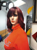 Burgundy Rufina Synthetic Wigs $25 Optimismic Wigs and Gifts St Paul Minnesota. Burgundy Wigs under $30. Gifts under $30.