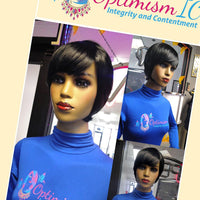 Shalonda Wigs black Synthetic Glueless Bob Wig $69 OptimismIC Wigs and Gifts - OptimismIC Wigs and Gifts
