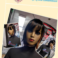 Shayla Wigs Glueless 1b/27 Bob with bangs $59 Optimismic Wigs and Gifts - OptimismIC Wigs and Gifts