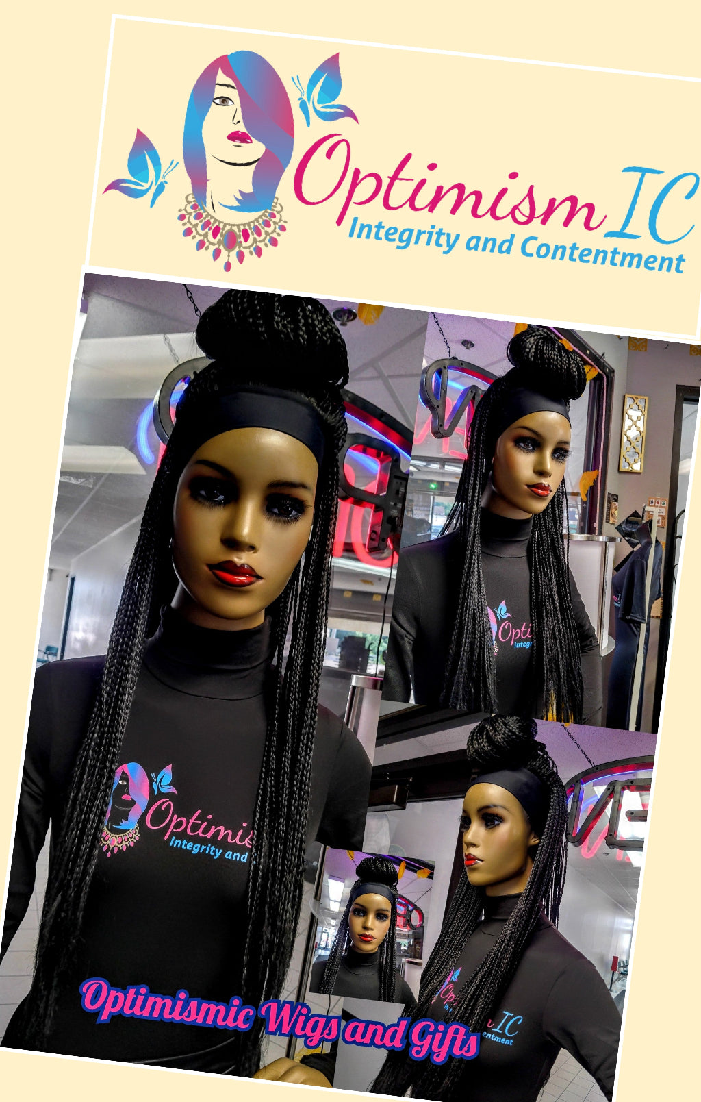 Keasha braided wigs at Optimismic Wigs and Gifts. Keasha Black Braided Synthetic Headband Wigs $69 OptimismIC Wigs and Gifts