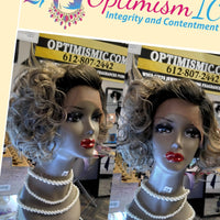 Silver curly synthetic lace front Fashion Wig $59 Optimismic Wigs and Gifts West St Paul MN - OptimismIC Wigs and Gifts