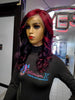 Starlet 13x6 black cherry violet burgundy HD Lace 26inch Human Hair Lace Front Wigs $195 - OptimismIC Wigs and Gifts