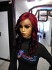 Starlet 13x6 black cherry violet burgundy HD Lace 26inch Human Hair Lace Front Wigs $195 - OptimismIC Wigs and Gifts