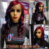 Starlet 13x6 black cherry violet burgundy HD Lace 26inch Human Hair Lace Front Wigs $195 - OptimismIC Wigs and Gifts