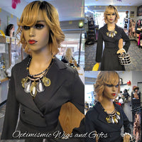 Sweetheart Blonde ombre $99 100% Human Hair Bob Wig Optimismic Wigs and Gifts St Paul MN - OptimismIC Wigs and Gifts