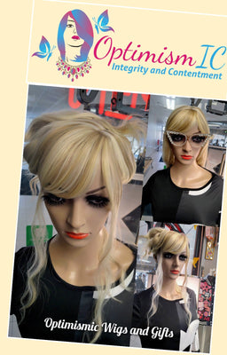 Synthetic Blonde Hair Topper $25 Optimismic Wigs and Gifts St Paul Minnesota - OptimismIC Wigs and Gifts