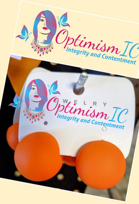 Tangerine Earrings $7 OptimismIC Wigs and Gifts - OptimismIC Wigs and Gifts